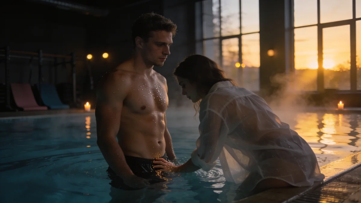 Prywatne zajęcia z trenerką w pustym basenie